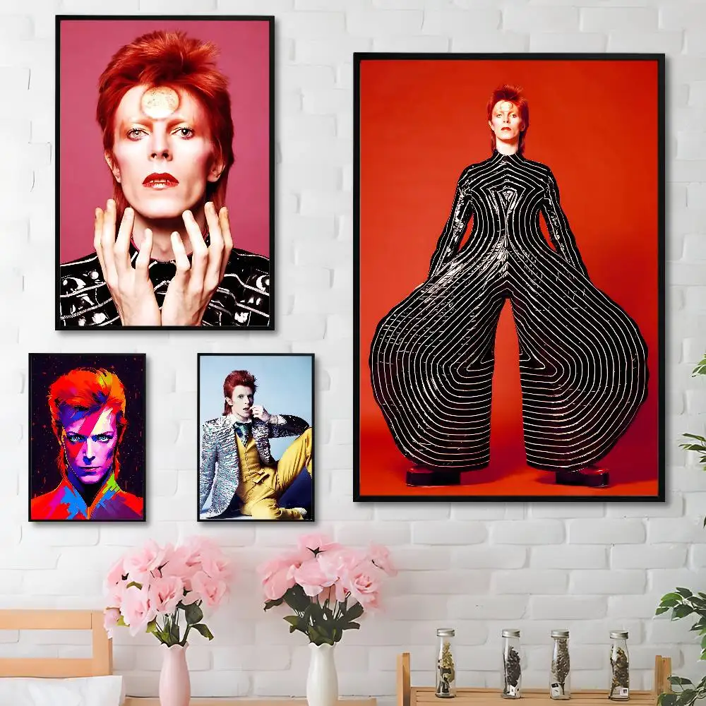 

D-Davids-S-B-Bowies Poster Fancy Wall Sticker for Living room bar retro decorative painting room