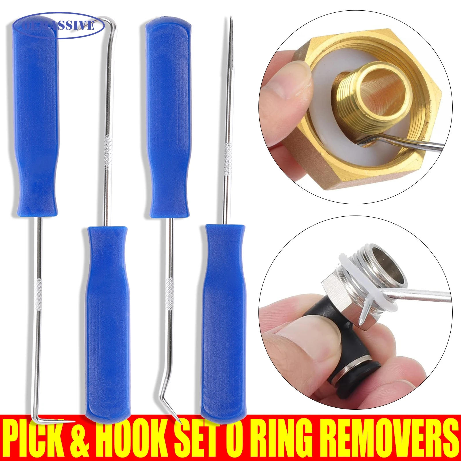 

4 шт., отвертки для сальника автомобиля, набор отверток и крючков, уплотнительное кольцо, съемник прокладок, съемник крючков, инструменты для ремонта, уплотнительная рука