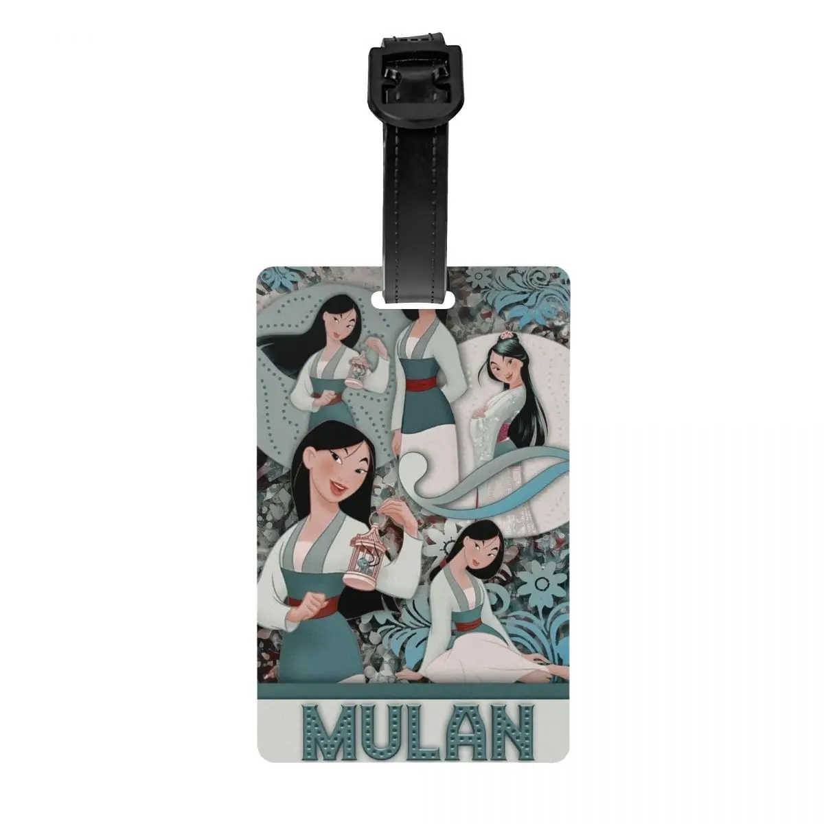 

Custom Mulan Princess Luggage Tag Privacy Protection Baggage Tags Travel Bag Labels Suitcase