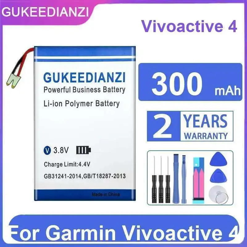

High Performance Watch Battery For Garmin Vivoactive 4 Compatibility 300Mah
