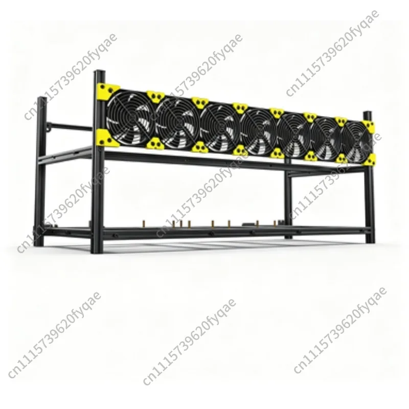 Open Frame GPU Rack 8 GPU /12 GPU Mining Chassis AI Computing Open Air Frame Support Multi Graphics Card