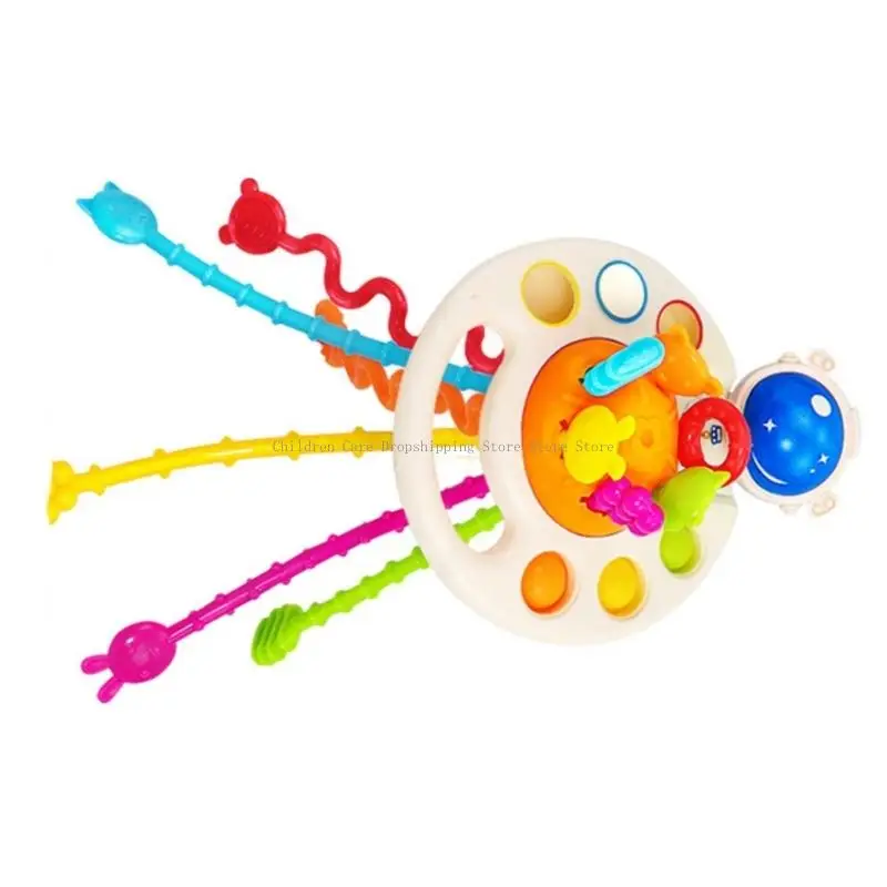 여행 및 가정용으로 이상적인 모터 연습을위한 밝은 플라스틱 감각 장난감