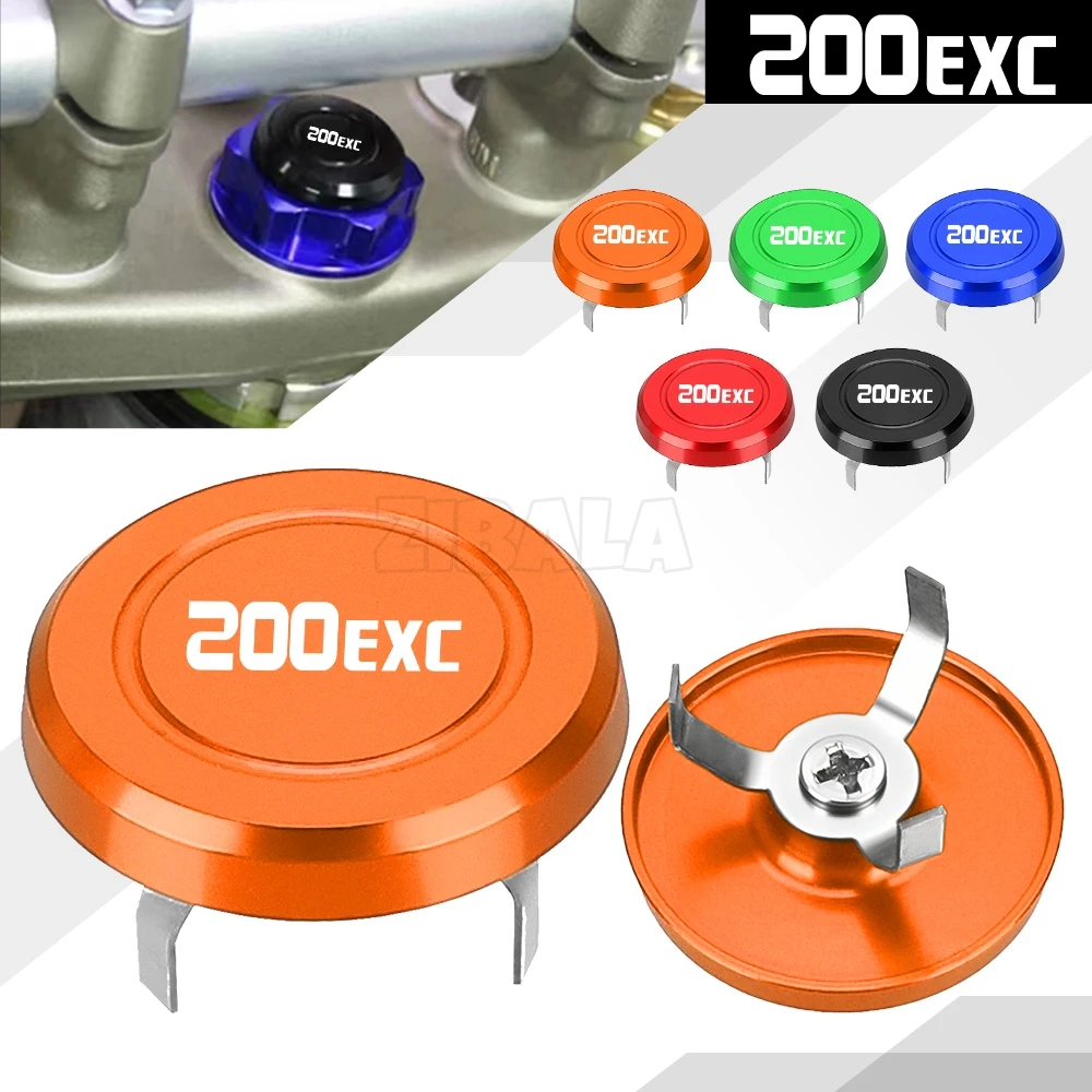 

For 200EXC 200XC 200XCW 200 EXC/XC 200XCW 2003 2004 2005 2006 2007 2008 Motocross Steering Stem Nut Cap Decorative cover Parts