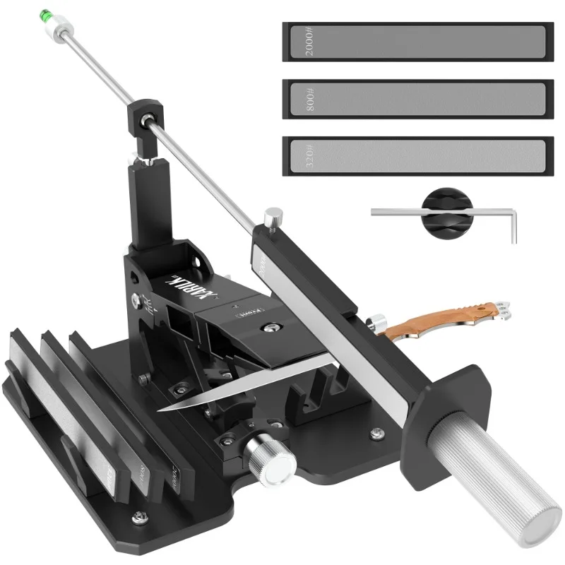 

Модернизированная система точилки для ножей XARILK PRO GEN 2, сверхмощная система | Алюминиевый профессиональный инструмент для заточки ножей с бриллиантами