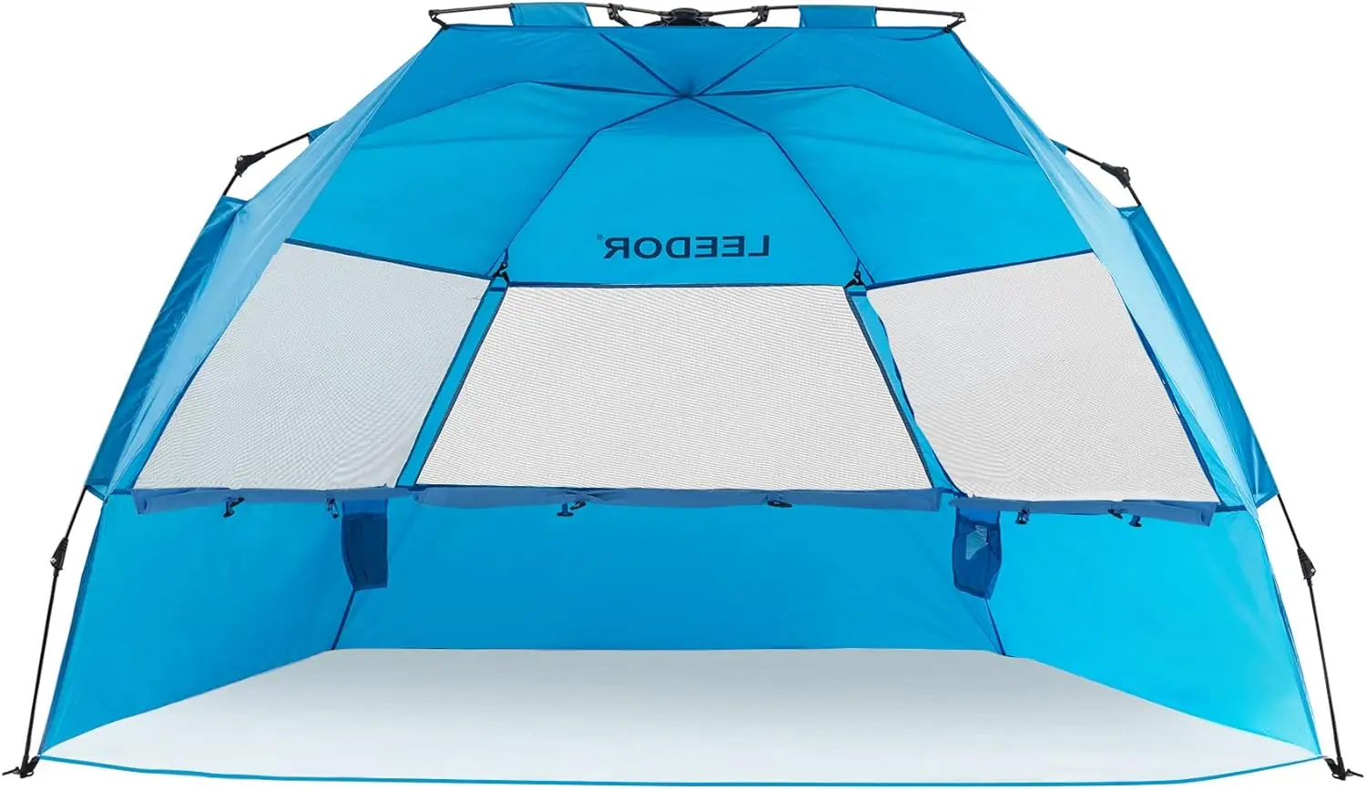 

ЛЕЕДОР ® Пляжный тент-шатер, мгновенный пляжный зонт с защитой от УФ-излучения UPF 50+, портативный, ветрозащитный, раскладной, для 3-4 человек, для семьи