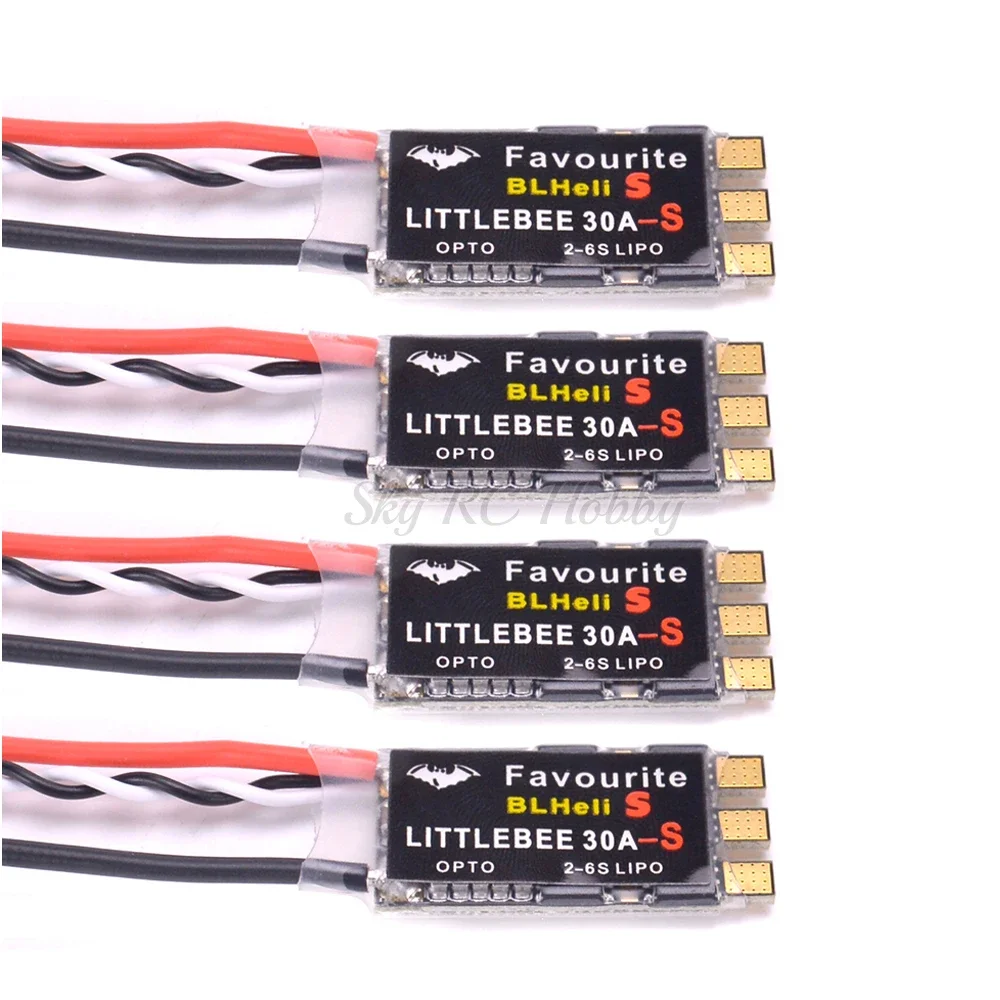 Ulubione FVT LittleBee Little Bee 30A-S 30A ESC BLHeli_S OPTO 2-6S wsparcie Mulitshot Oneshot42 OneShot125 dla Wizard X220 X220S