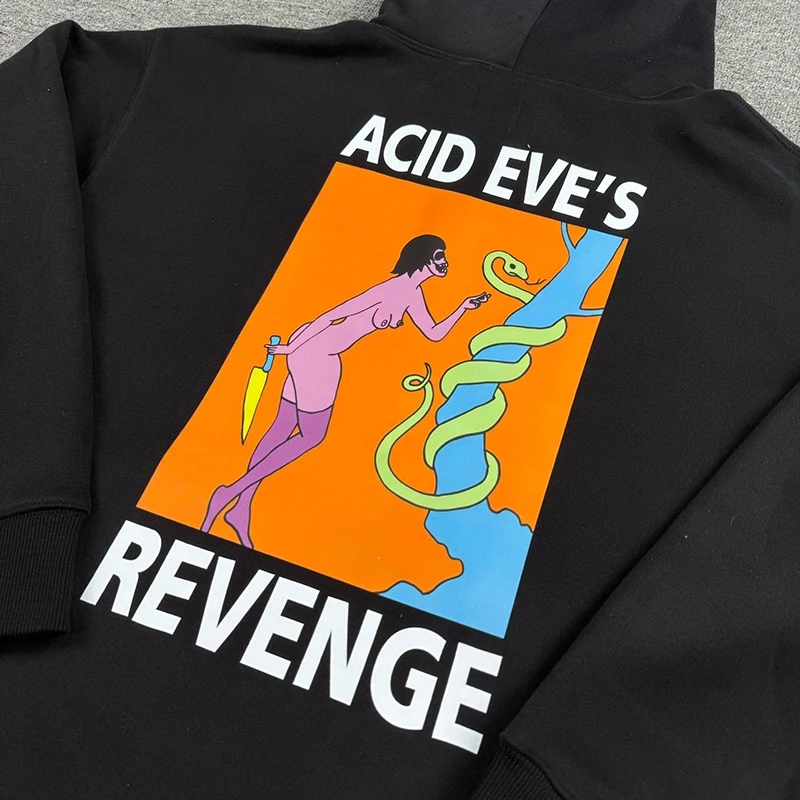 باتا مقنعين البلوز الكرتون شعار طباعة للجنسين سستة سترة الخريف الشتاء عارضة باتا هوديس البلوز الشارع الصورة الحقيقية #3