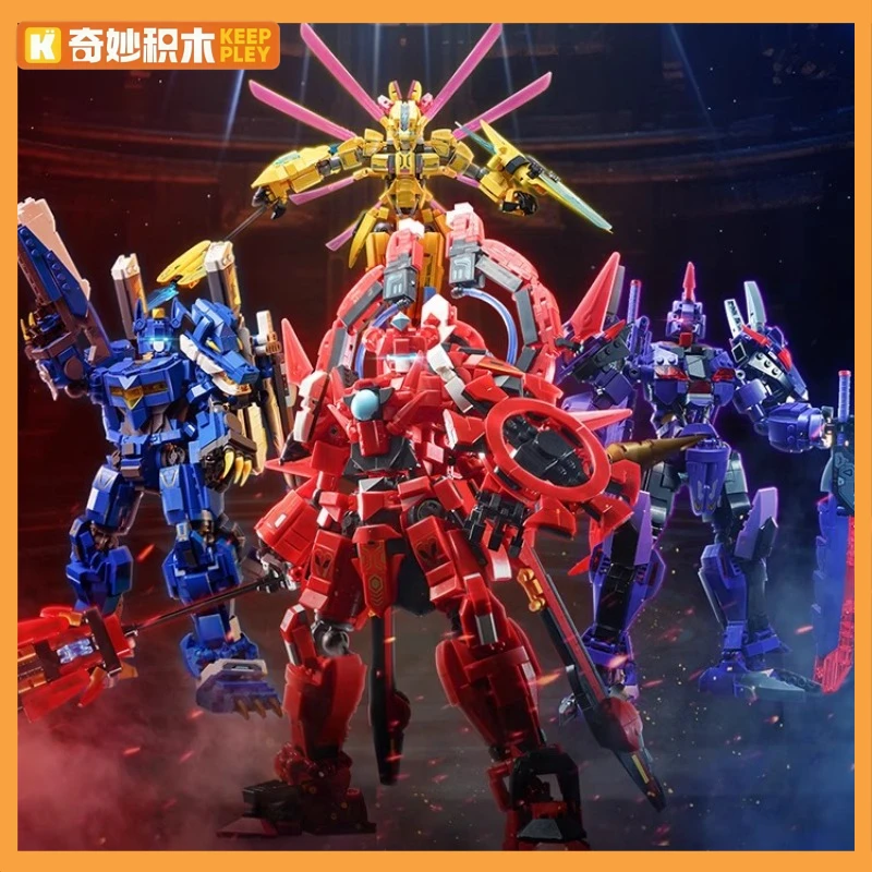 Keeppley-bloques de construcción de inversiones galácticas, modelo Mecha de Anime, juguete para coleccionar, decoración de escritorio, regalo de cumpleaños para niños