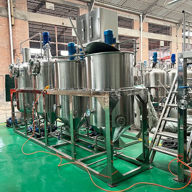 Automatic Mustard Oil Refinery Machine Peanut Palm Kernel Oil Refining Machine customized