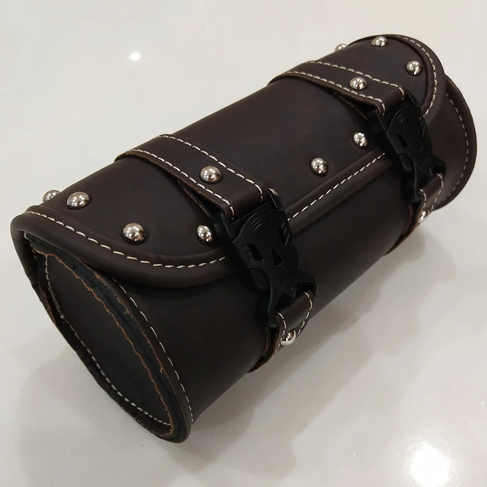 

Motorcycle Side Saddle Bags PU Waterproof Luggage Two Mounting Straps Maximum Storage Usability Fashion Practical Design