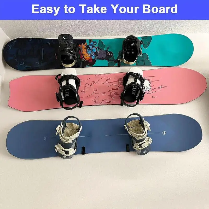 Surfboard Storage Rack Wakeboard Rack Wall Display Horizontal Skateboard Wall Hangers For Wakeboards Kiteboards Skateboards