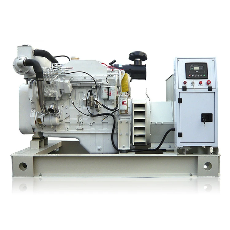 US brand! Cum-min 37.5kva/30kw CCFJ Open Type Marine Used  Generator