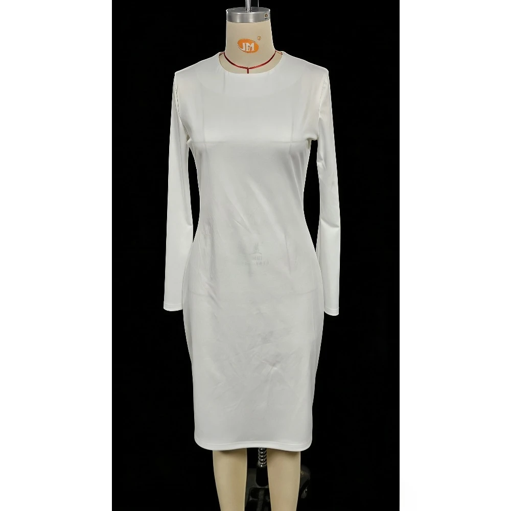 Women's Elegant Navy Blue Bell Sleeve Bodycon Dress High Waist Slim Fit Cocktail Party Dress for Evening, Wedding Guest