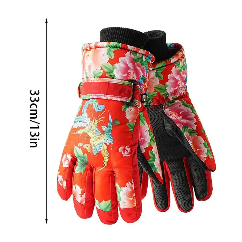หน้าจอสัมผัสถุงมือหิมะหิมะหน้าจอสัมผัสสกีเย็นสภาพอากาศถุงมือสโนว์บอร์ดหน้าจอสัมผัสขี่จักรยานถุงมืออุ่นสําหรับขี่จักรยาน