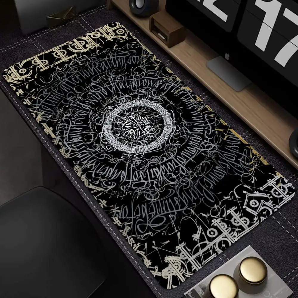 Calligraphy graffiti Mouse Pad Gamer Mouse Pads Laptop Keyboard Mousemat XXL Large Mousepad Gaming Non-slip PC Office Desk Mats