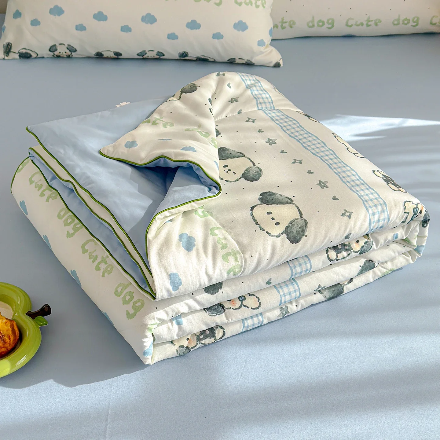New Skin-friendly Breathable Summer Blanket Air Conditioner Quilt Queen Soya Fibre Washable Comforter Thin Duvet Lightweight
