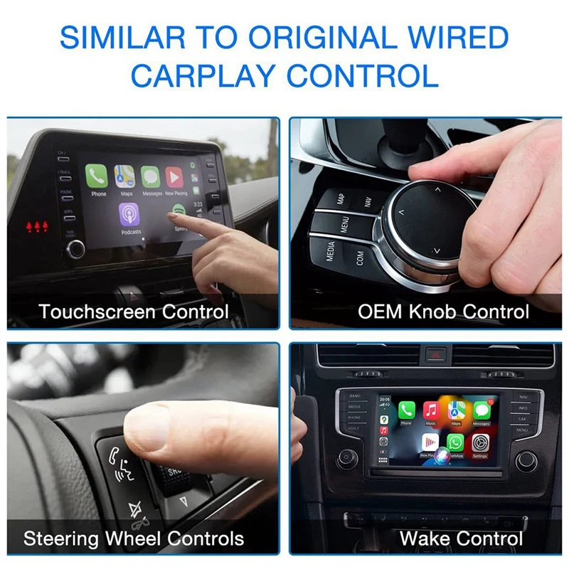 무선 카플레이 어댑터, 아이폰 스마트 링크 USB 어댑터, 내비게이션 미디어 플레이어 미러링크 차량용 어댑터