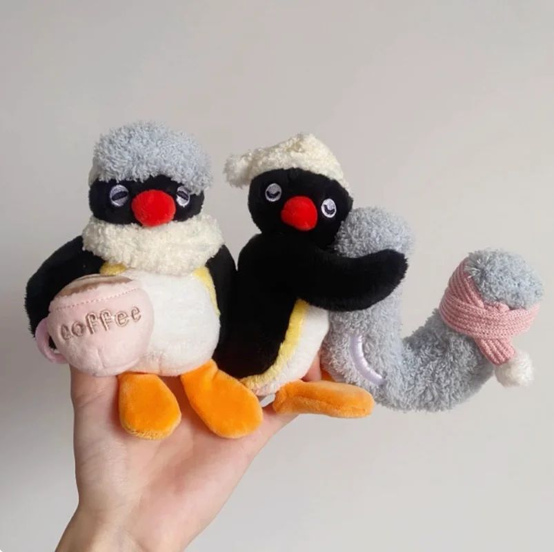 Nowa Lalka Pingu Pingwiny Zostawajcie Się Domem Seria Zabawki Królik Pinga Brelok Zawieszka Pingu Ciepło Przytulający Plecak Kawaii Prezent Zabawki
