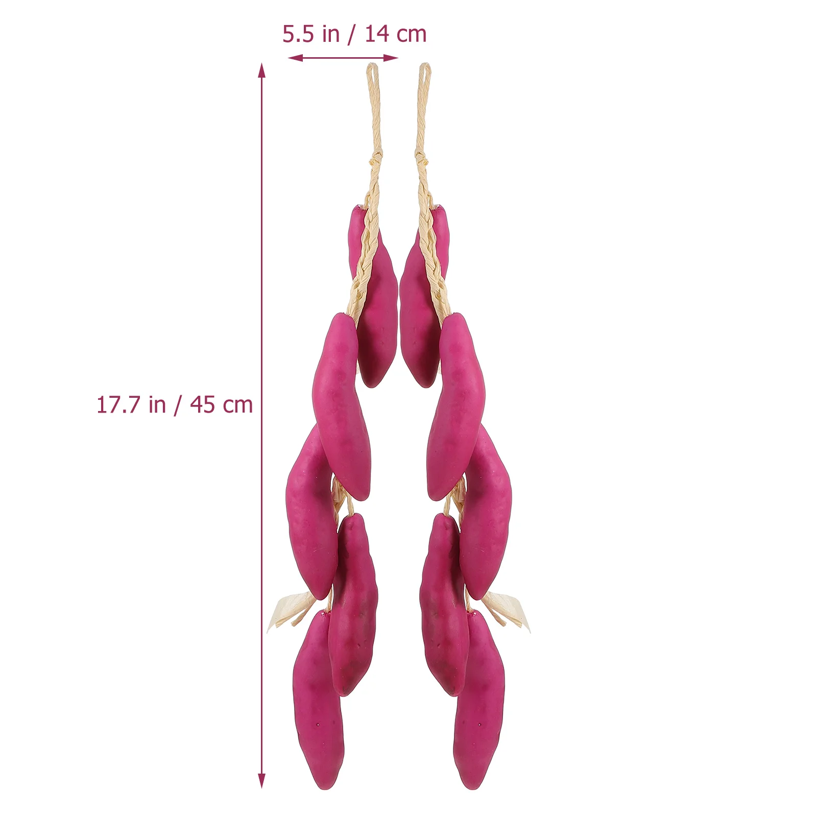 2 Pcs Artificial Sweet Potato Decorations Realistic Home Garden Courtyard Accessories Photo Props Vegetable Skewers Simulation