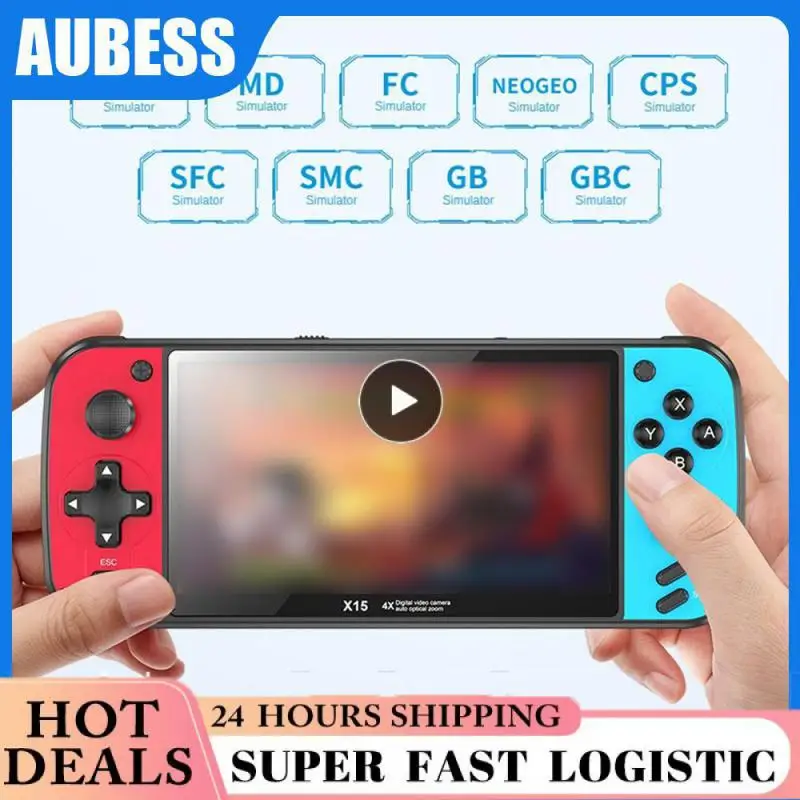 

Handheld Game Console Stylish Fun Entertainment Powerful Gaming Equipment Easy To Carry High Resolution Screen Game Component