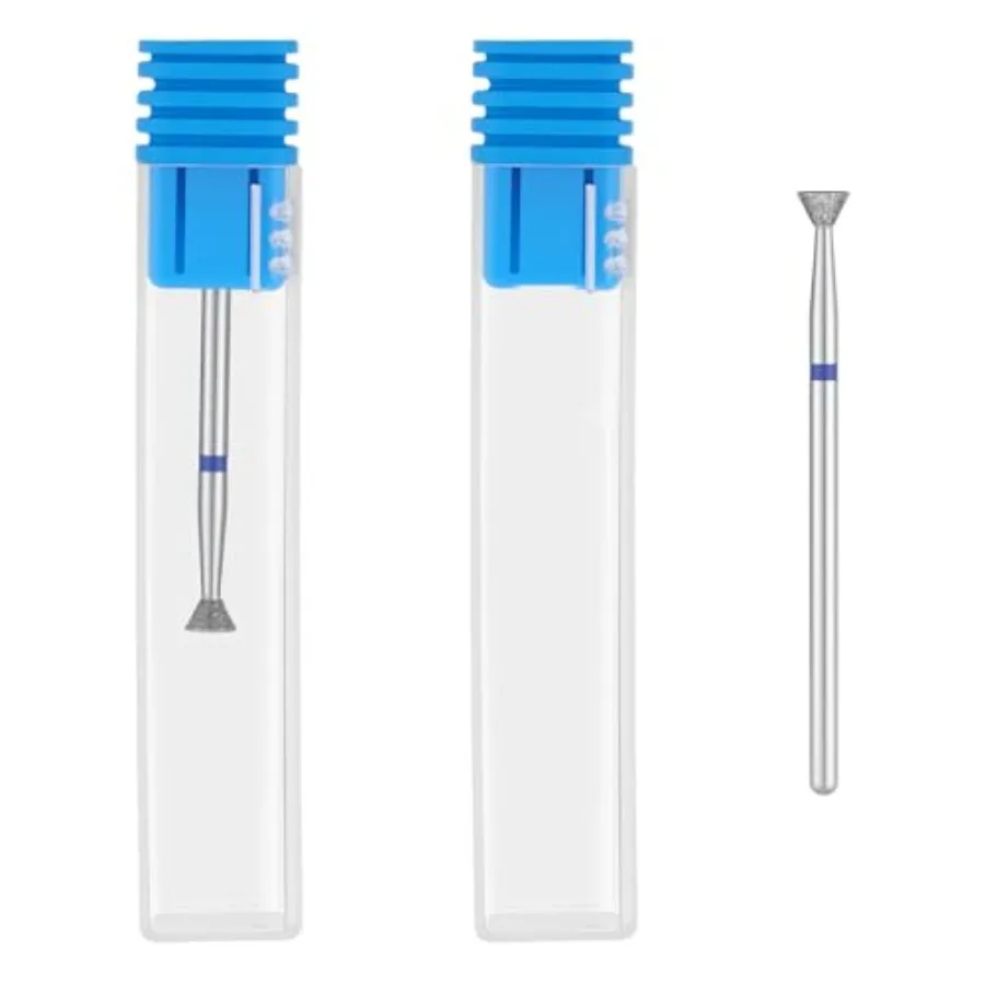 

2PCS Sanding Disc Nail Drill Bits for Acrylic Nails Flat Cuticle Removal Nail Drill Bits Professional Diamond Carbide Nails Dri