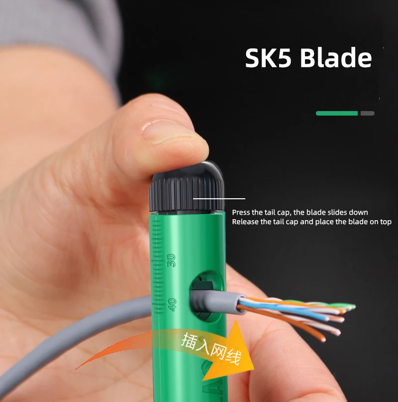 � LAOA Professionelle Netzwerkkabel-Glätteisen und Splitter-Kombination im Stiftstil für CAT5e/CAT6/CAT7-Kabel – Detail 9