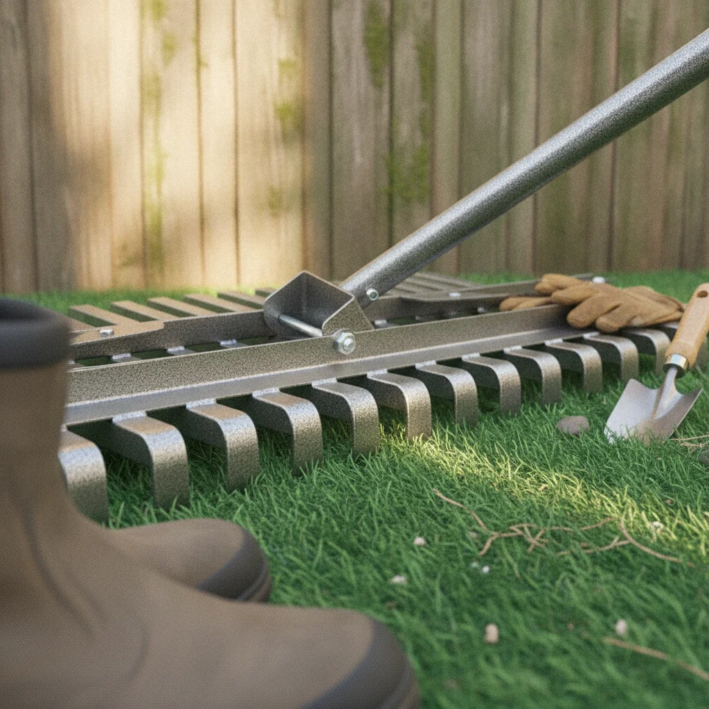 Ground Spreader Easy to Level Wide Head Rake Soil Spreader for Lawn Turf Maintenance