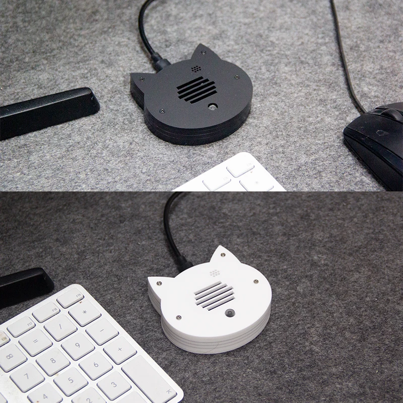 جهاز التحكم عن بعد الصوتي، طاقة الكمبيوتر على زر الطاقة للكمبيوتر المكتبي، مفتاح طاقة سطح المكتب الخارجي للقطط