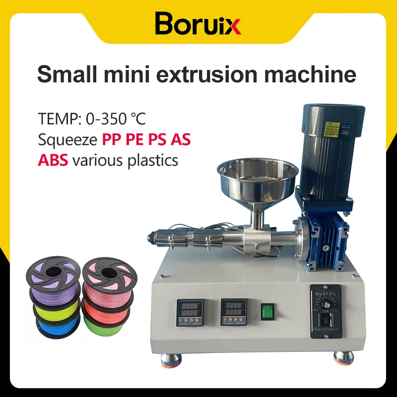 220v/110v Mini Extruder 1000w Temperature 0-350 Degrees Adjustable Output 0.5-1kg/h Laboratory Extruder Support Customization