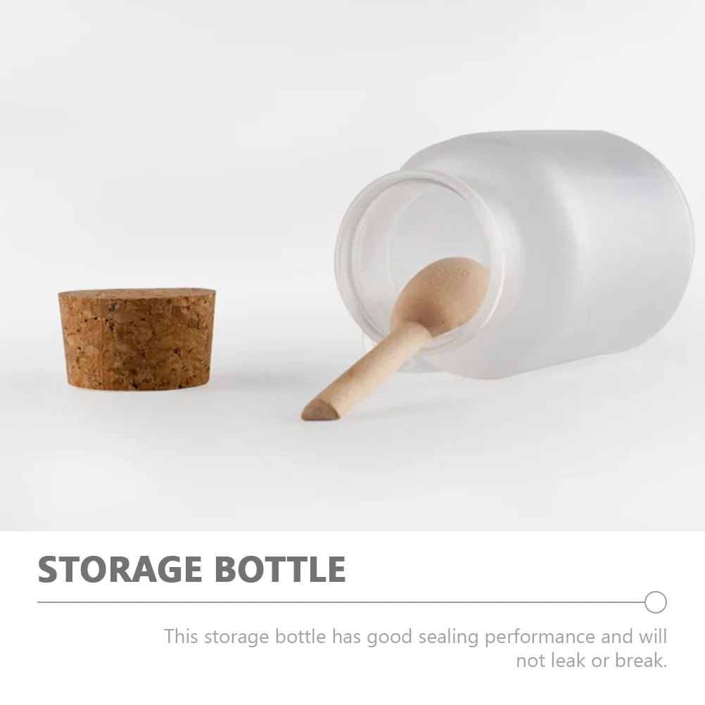 

2 Sets Bath Salt Bottle Container Powder Storage Holder Refillable Portable Sealed Plastic Wood for Mask Powder Travel
