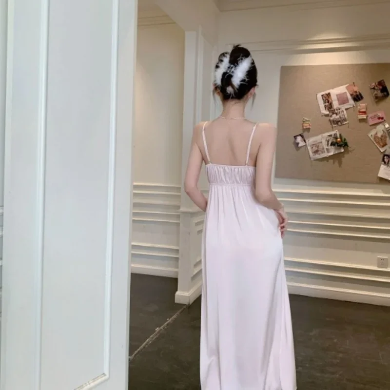 Spring New Nightgown Women Bride Wedding Dress Sweet Lace Patchwork Robe Set Nightdress Elegant Lingerie Summer Long Kimono Gown