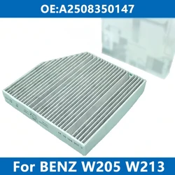 Car Cabin Air Filter Conditioner A2058350147 For Benz W205 W206 W213 C E GLC/E/S AMG C180 C200d C300 E220 E300 EQ GLC220d 43 63