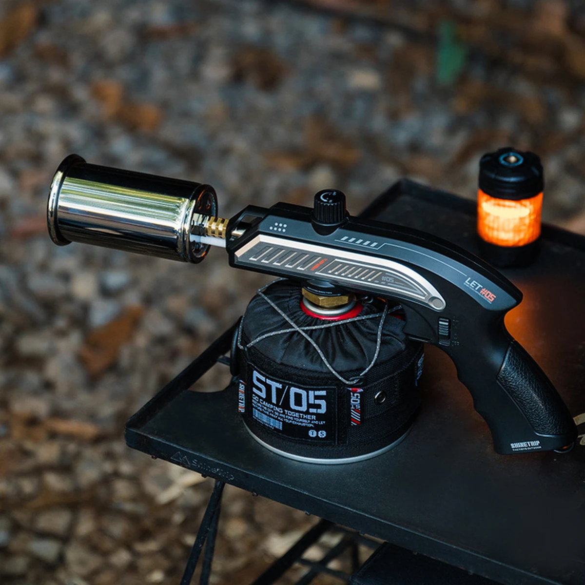ShineTrip A601 Gasflasche mit Universalschnittstelle, Flammenwerfer für Outdoor-Taktik, Hochleistungs-Flammenleistung, Einstellbare Camping-Airbrush-Fackel