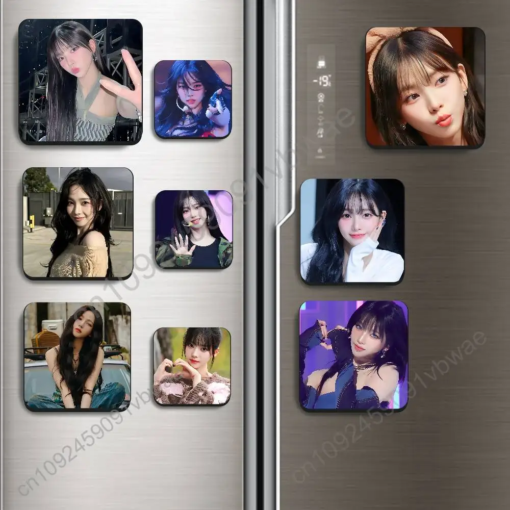 Cool and Bold Style Karina Black Square Plastic Fridge Magnet, for Magnetic Sticker No Trace Left, Durable, Smooth and Textured