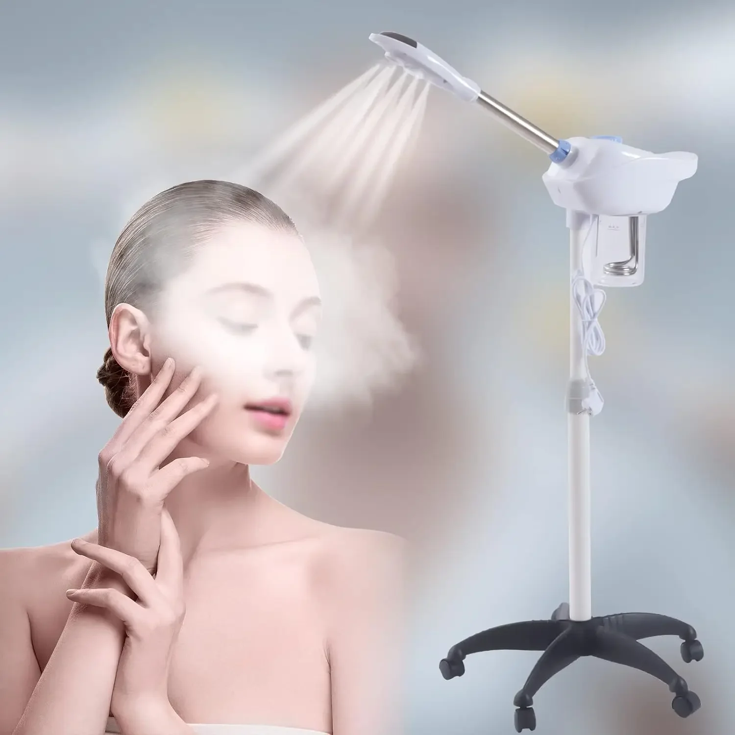 Professional Skin Care Facial Steamer Face Sprayer Ozone Aroma Salon Spa Stand Mist Spray Portable