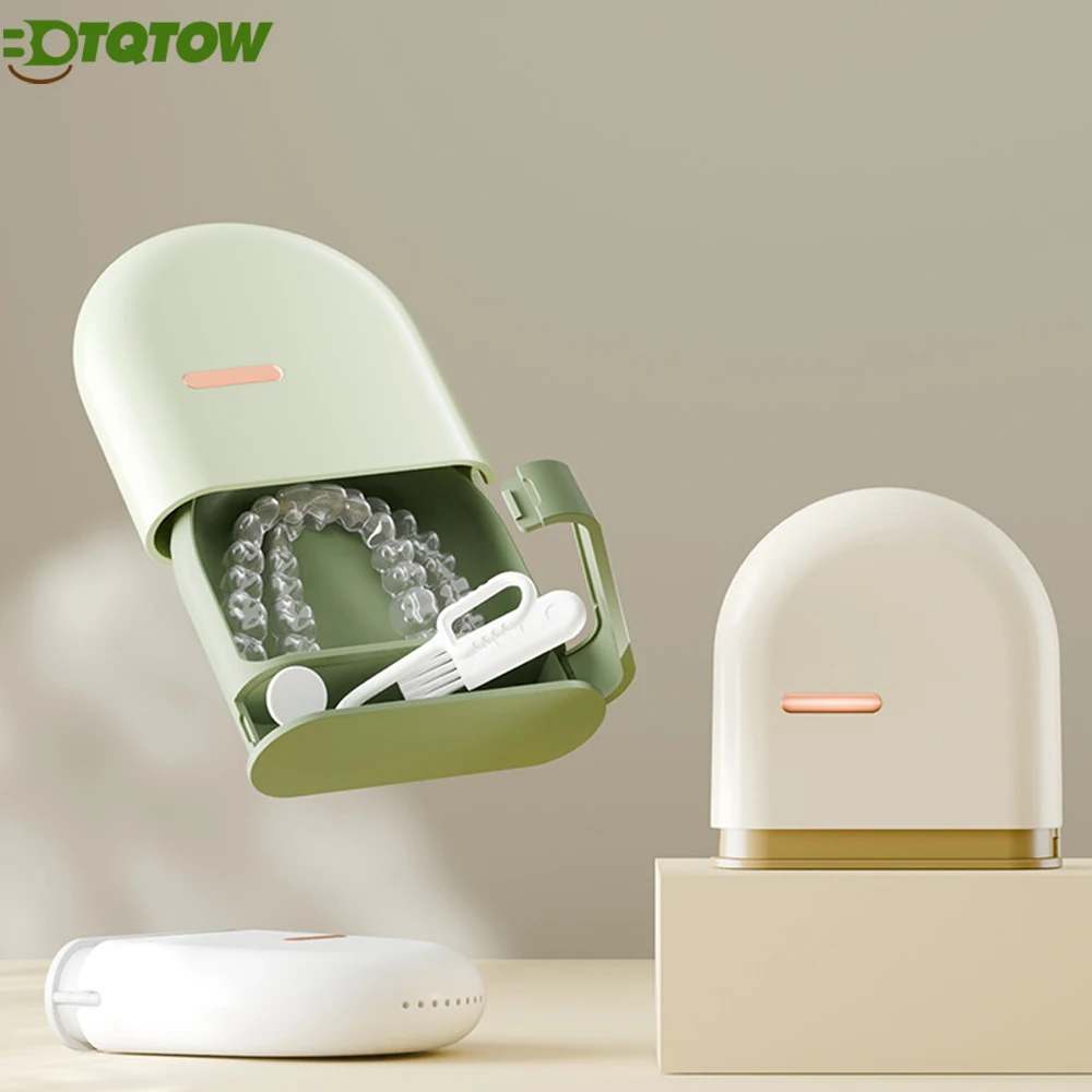 

1 шт. фиксатор, выравнивающий корпус с вентиляционными отверстиями, совместимый с Invisalign, чехол для каппы, с инструментом для снятия фиксатора и щеткой