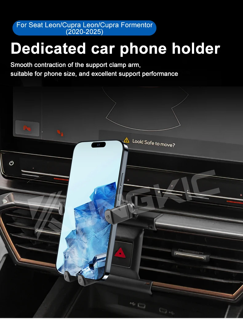 Für Seat Leon MK4 Cupra Leon Cupra Formentor 2020 2021 2022 2023 2024 2025 Auto Schwerkraft Magnetische Telefon Halter Halterung GPS stehen – Detail 1