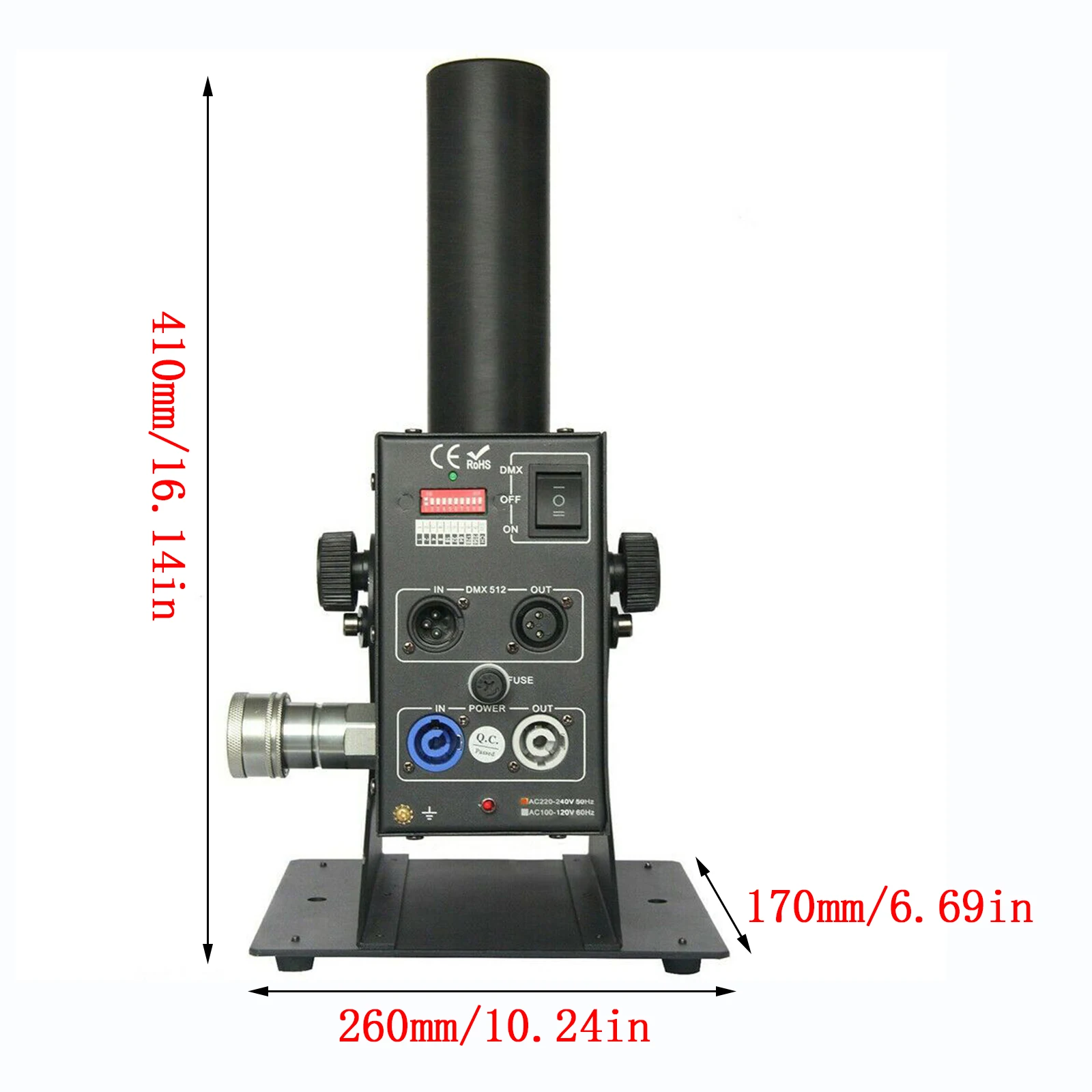 Co2 Cannon Fogger Co2 Jet DMX Air Column Machine Stage DJ Fogger Smoker Effect