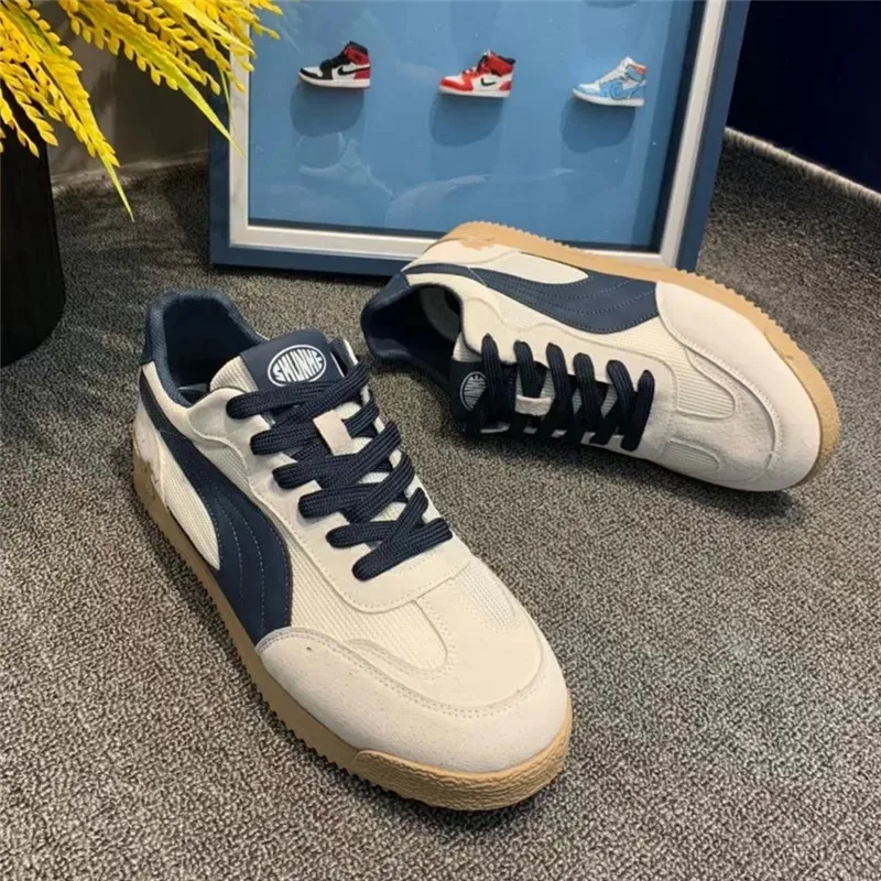 Sepatu Sneaker Kasual Retro 2025 Pria, Sepatu Lari Pria Bernapas, Nyaman, Model Rendah, Sepatu Olahraga untuk Pria, Zapatillas Informales