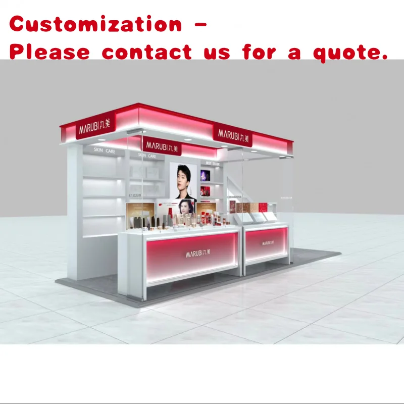 custom.Customized Luxury Nail Polish Bottle Display Shelf Modern Makeup Island Store Cosmetic Kiosk Features