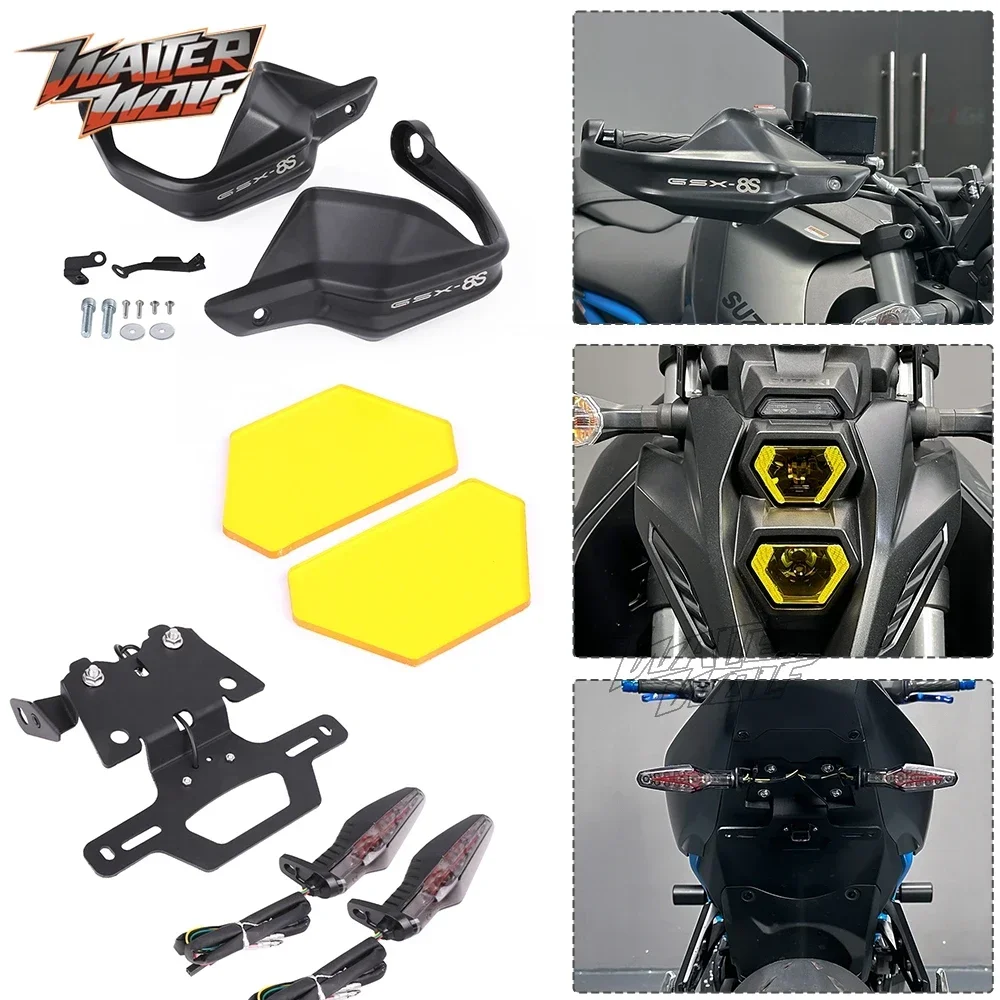 Für Suzuki GSX-8S GSX 8S GSX8S 2023-2025 Motorrad Zubehör Rad Crash Rahmen Sliders Stehen Kennzeichen Halterung handprotektoren