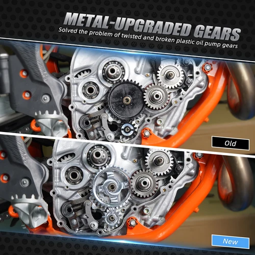 Imagen 2 del producto NICECNC para KTM EXC EXC-F XCF-W SX-F XC-F 250 350 Husqvarna FC FX FE 350 250 2017-2022 Kit de engranaje tensor de bomba de aceite de motor de motocicleta