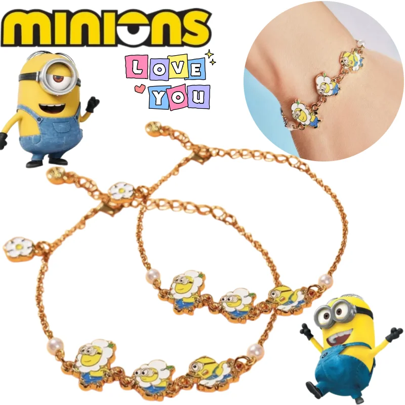 

Браслет «Миньоны: Я - Гадкий я» с Кевином, Дэйвом, Стюартом, яркий, в форме персонажей мультфильма, парный, милый, декоративный