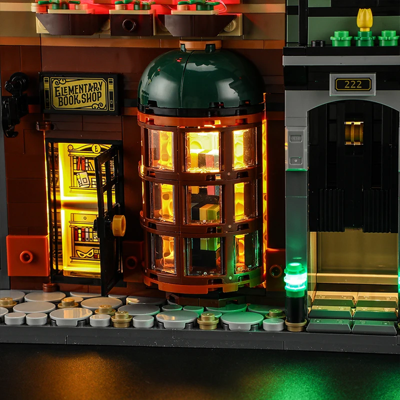 Kit de luz LED DIY para LEGO 10351 Book Nook (apenas luz LED, sem modelo de blocos)