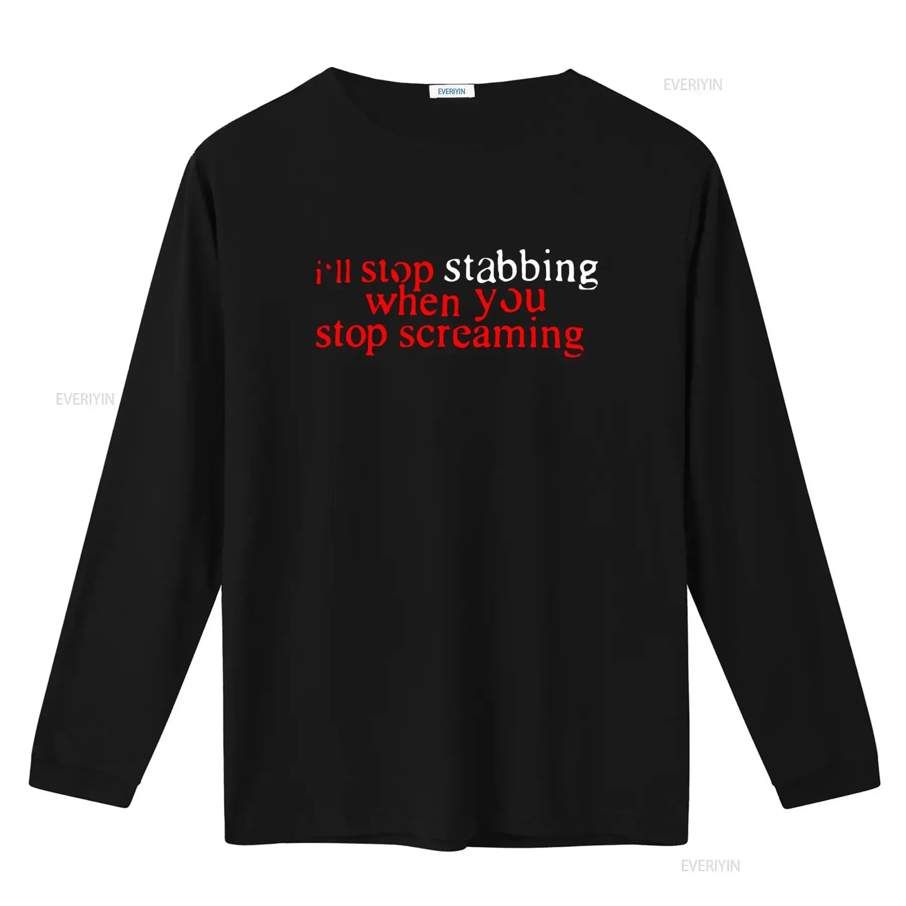 CHIODOS Emo Post Hardcore Band Lyrics T Shirt I ll Stop Stabbing When You Screaming vintage Washed graphic Comfortable fashion
