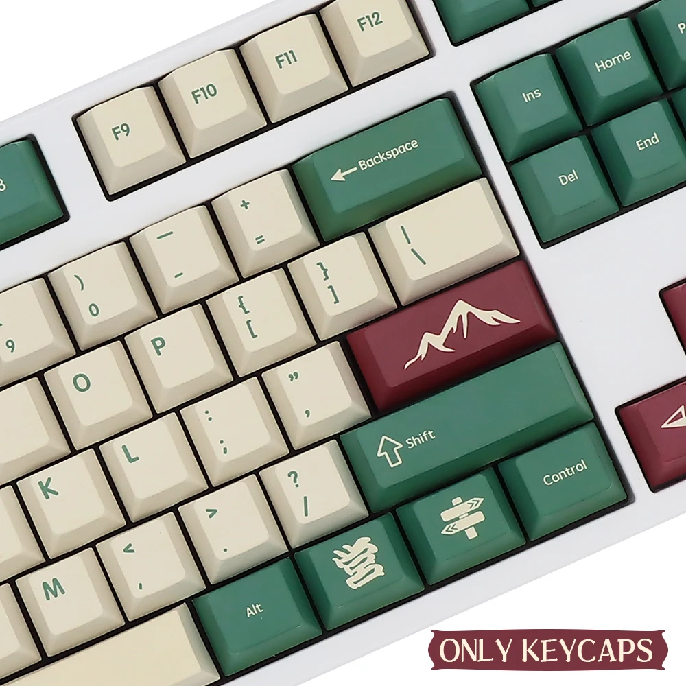 Imagem -03 - Teclas de Acampamento Keycaps Cereja Perfil Pbt Tintura Sublimação para Gmk mx Interruptor Teclado Jogo Mecânico 145