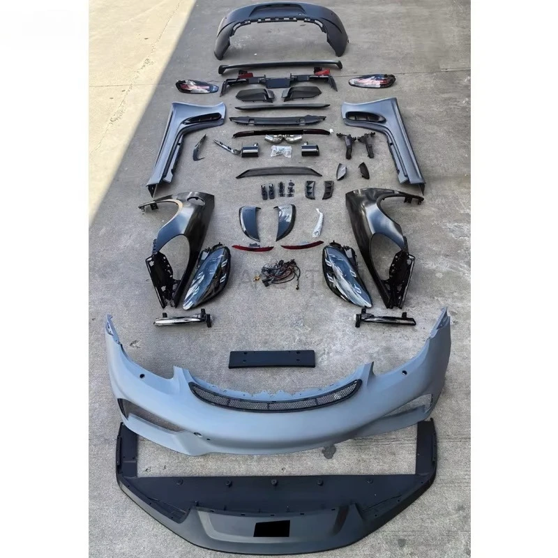 Dream Garage PP Plastic 981 Upgrade 718 Design Bumpers Headlamps Accessories Bodykit For Cayman Boxster 981 2012-2016 Bo
