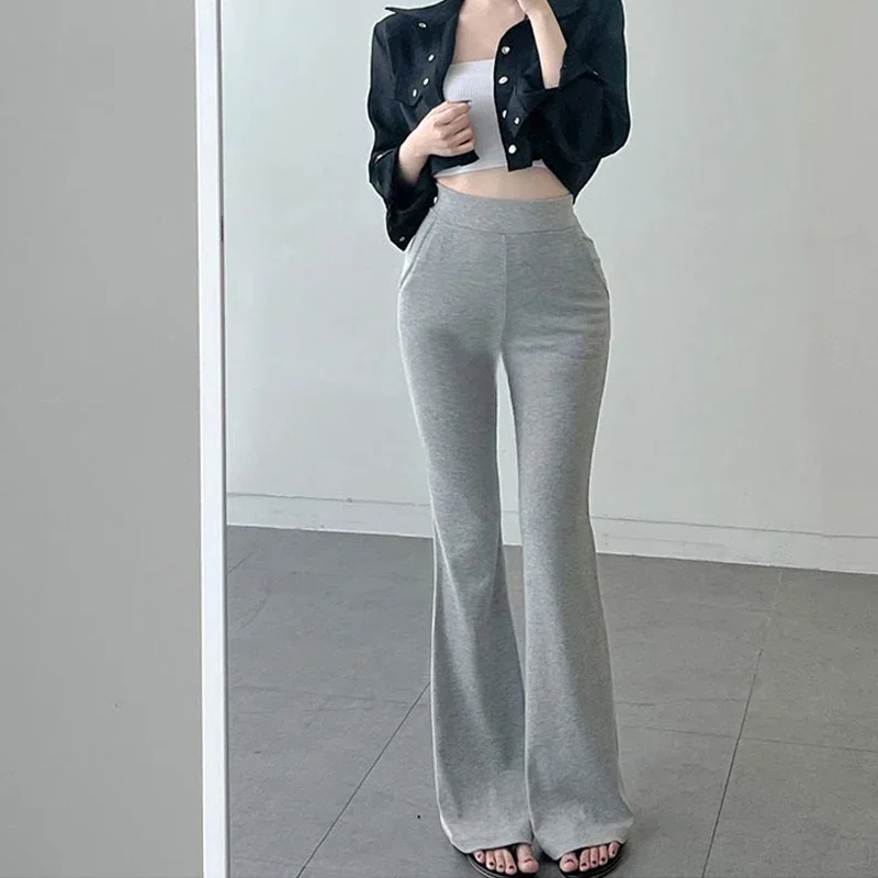 Sweatpants Girl South korea Dongdaemun New Elegant Slimming Slim Fit Fashion Easy To Match High Waist Casual Pants Fashion