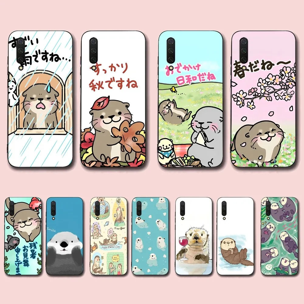 Cute Otter Lutra lutra Phone Case For Xiaomi Mi 5X 8 9 10 11 12 lite pro 10T PocoX3pro PocoM3 Note 10 pro lite