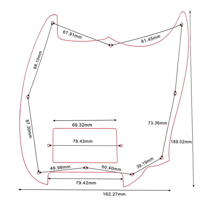 Xinyue Custom Guitar Parts For - Squier Bullet Mustang Whit 1 H PAF Humbucker Pickups Guitar Pickguard Multicolor Options